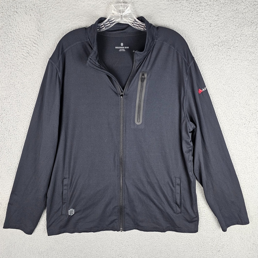 Greatness Wins Softshell Jacket Mens XL Embroidered Advance Activewear Full Zip